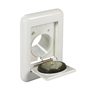 BVC wandinlaat wit aluminium